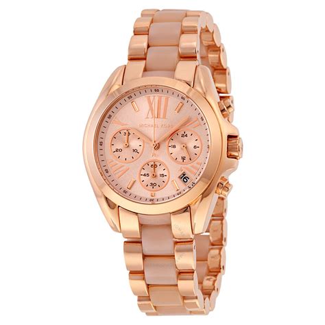 michael kors rose gold ladies watches|rose gold mk watch women's.